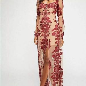 For Love and Lemons Embroidered Maxi Dress